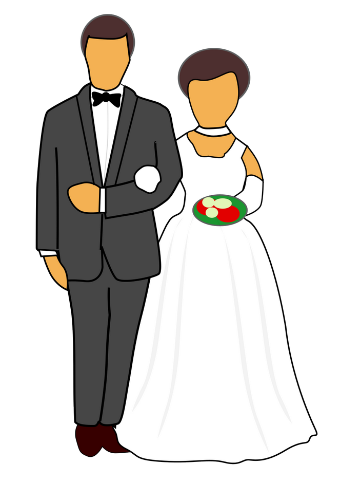Přání pro novomanžele, obrázková přáníčka - Blahopřání k svatbě novomanželům